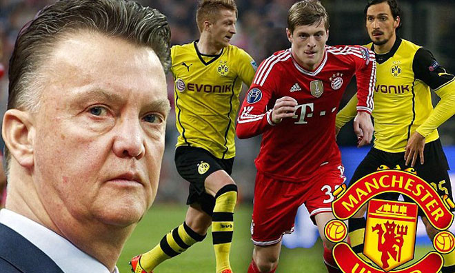 Louis van Gaal lộ kế hoạch cải tổ M.U bằng bộ ba cầu thủ Đức. 
