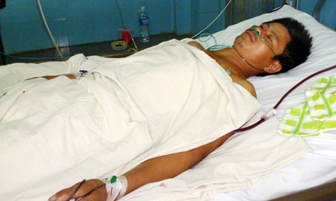 Ông Hòa hiện đang được điều trị tại bệnh viện.