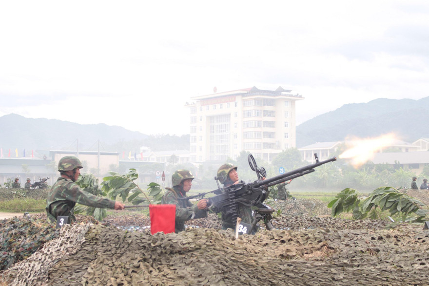 Thực binh lực lượng phòng không nhân dân đánh địch tiến công hoả lực đường không vào Bắc Kạn trong cuộc diễn tập