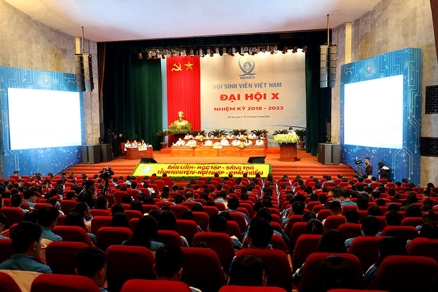Toàn cảnh Đại hội đại biểu toàn quốc Hội Sinh viên phiên thứ nhất