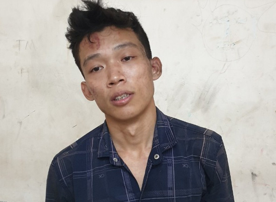 Lê Quang Vinh tại công an.