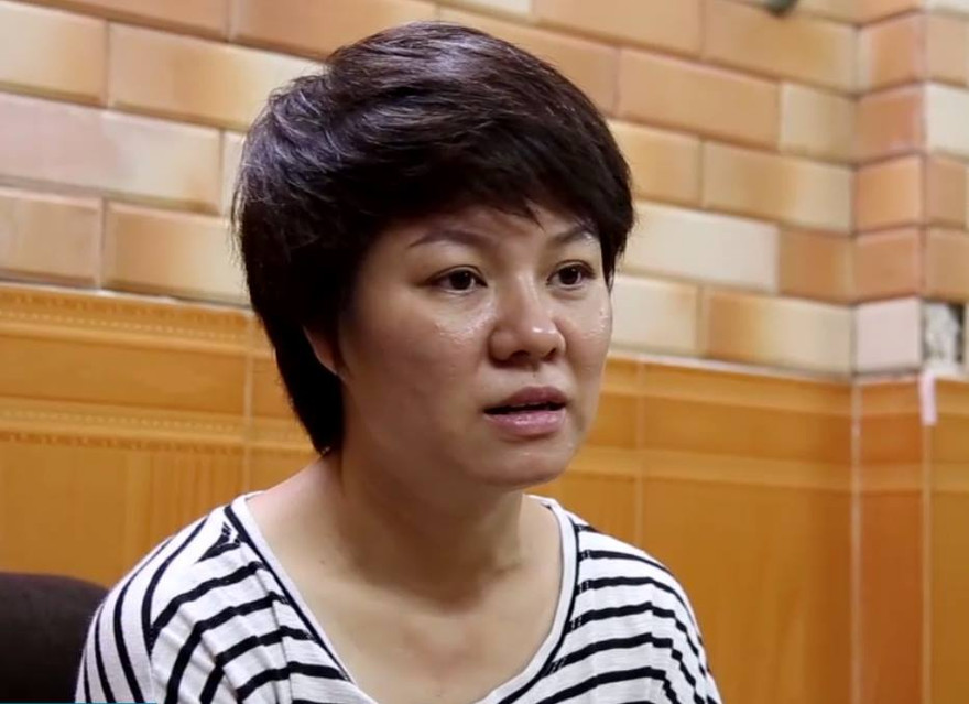 Chị Vũ Thanh Hoa-người đã có bài viết trên mạng xã hội về việc đi xin giấy chứng tử ở phường Văn Miếu. 