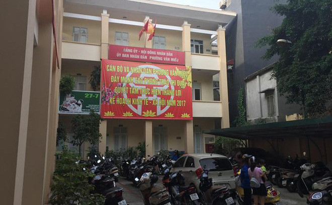 Trụ sở UBND phường Văn Miếu (ảnh H. Đan)