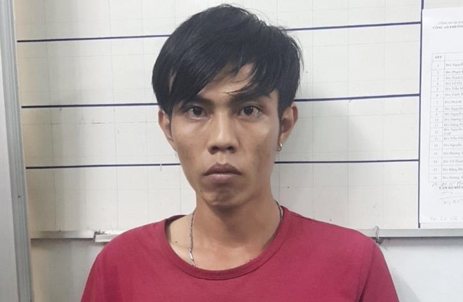 Lộc tại cơ quan điều tra. Ảnh: Minh Anh.