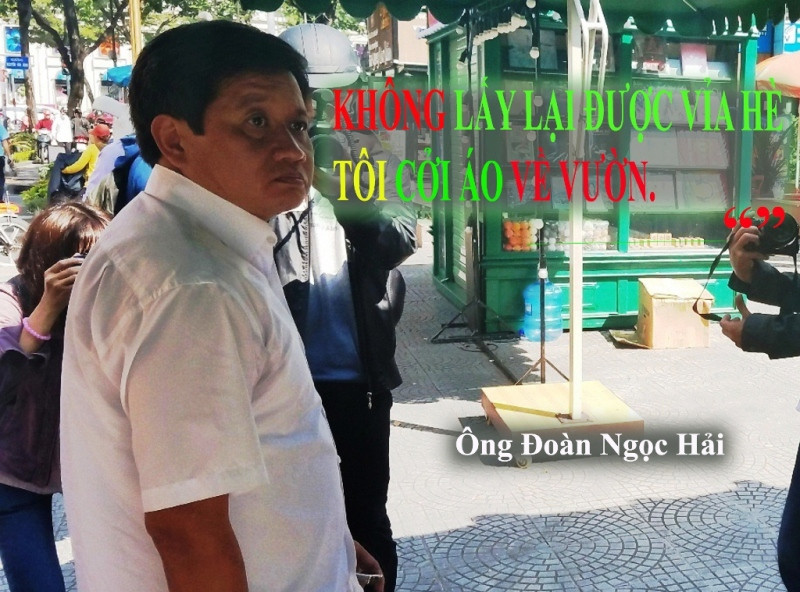 Ông Đoàn Ngọc Hải xin từ chức sau khi thất bại ở "cuộc chiến" vỉa hè.