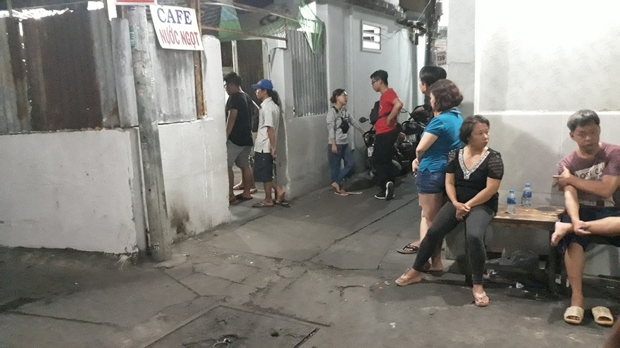 Con hẻm nơi xảy ra vụ cháy.