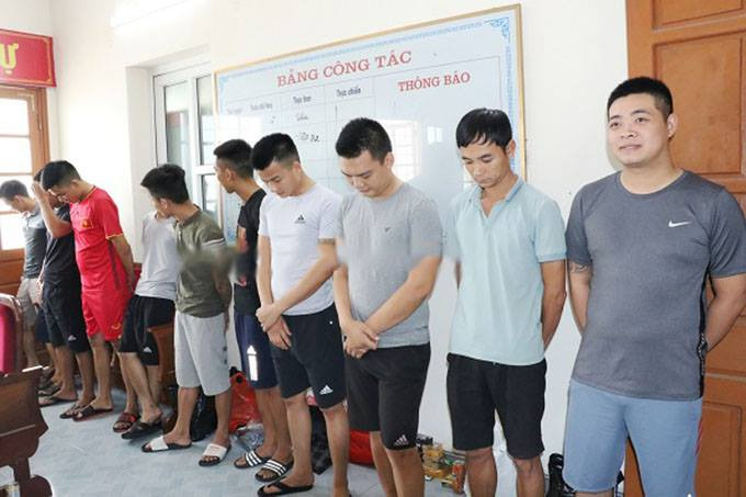 Các đối tượng bị bắt giữ