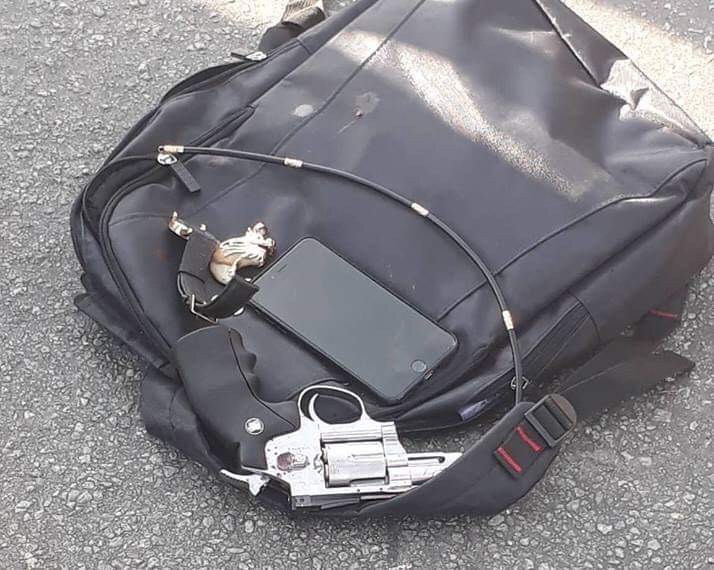 Khẩu súng thu giữ tại hiện trường