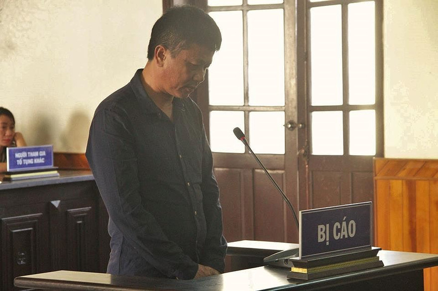 Bị cáo Đức tại phiên tòa xét xử sáng nay, ngày 20/11