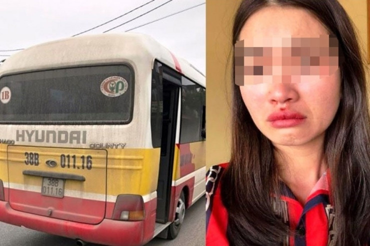 Chị Hoài bị đánh khi chụp chiếc xe dù có hành vi vi phạm tốc độ, lạng lách đánh võng