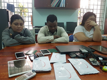 Các đối tượng bị bắt