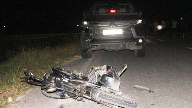 Hiện trường vụ tai nạn. Ảnh: Báo Hà Tĩnh