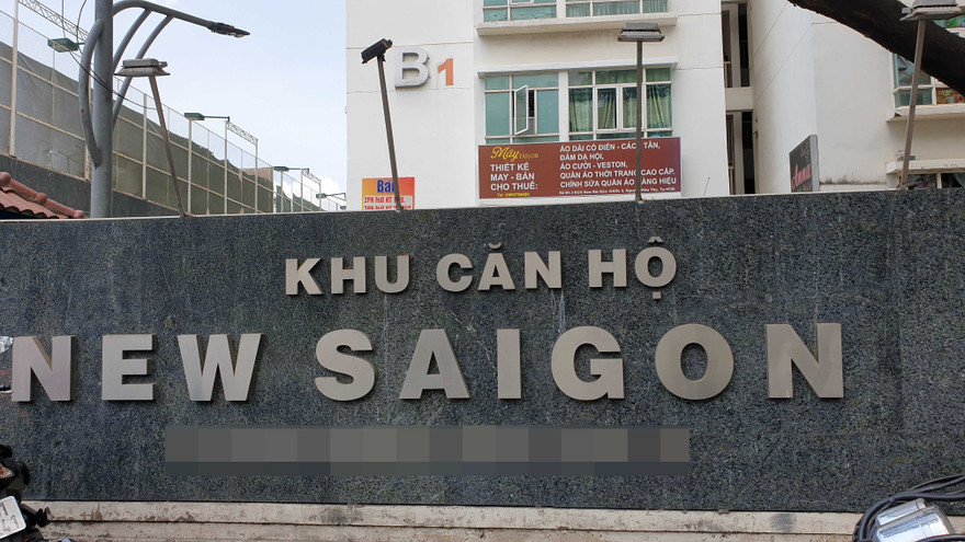 Chung cư nơi ông Tín rơi tầng tử vong.