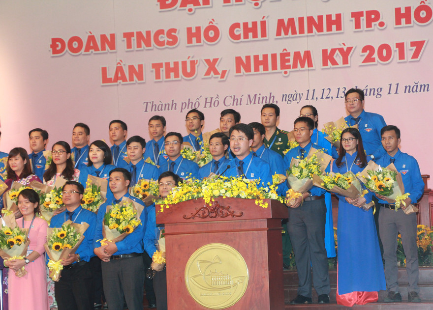 Anh Phạm Hồng Sơn phát biểu nhận nhiệm vụ tại phiên bế mạc Đại hội