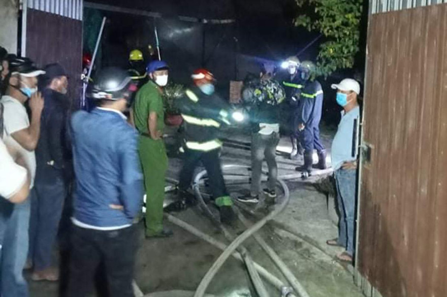 Khu vực xảy ra vụ cháy.