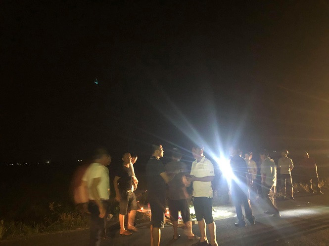 Hiện trường vụ tai nạn.