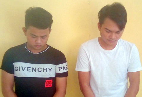 Hai đối tượng trong vụ án.