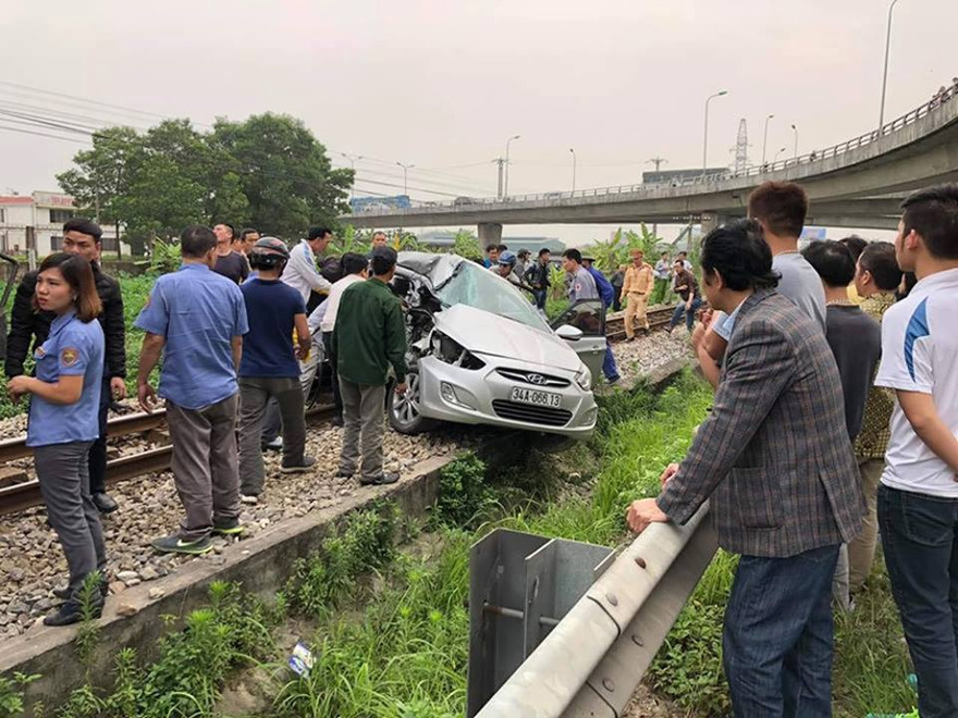 Hiện trường vụ tai nạn.