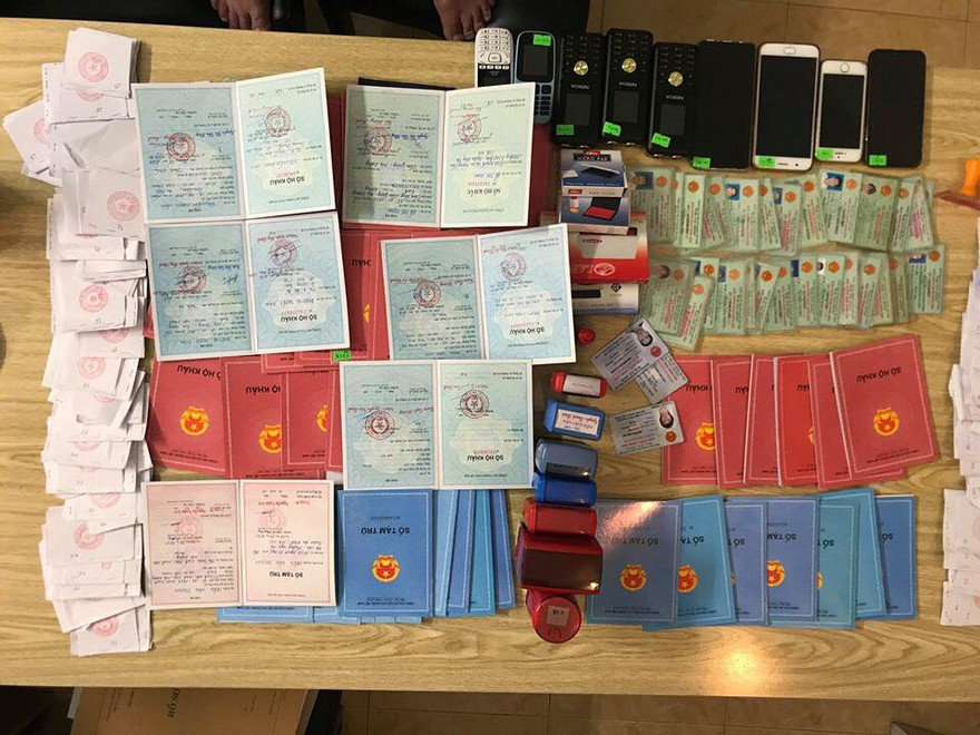 Tang vật trong vụ án.