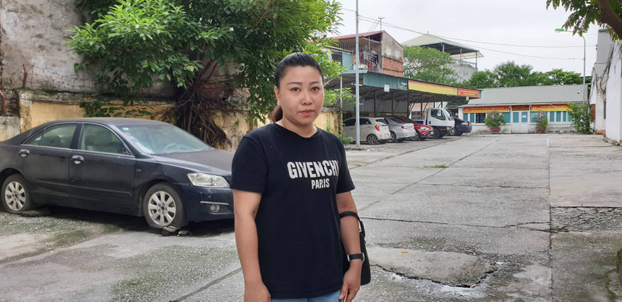 Nữ đại úy Lê Thị Hiền sáng 23/8