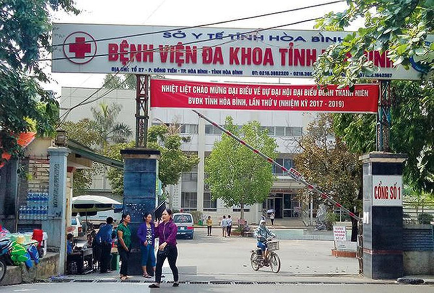 Bệnh viện Đa khoa tỉnh Hòa Bình - nơi xảy ra vụ việc