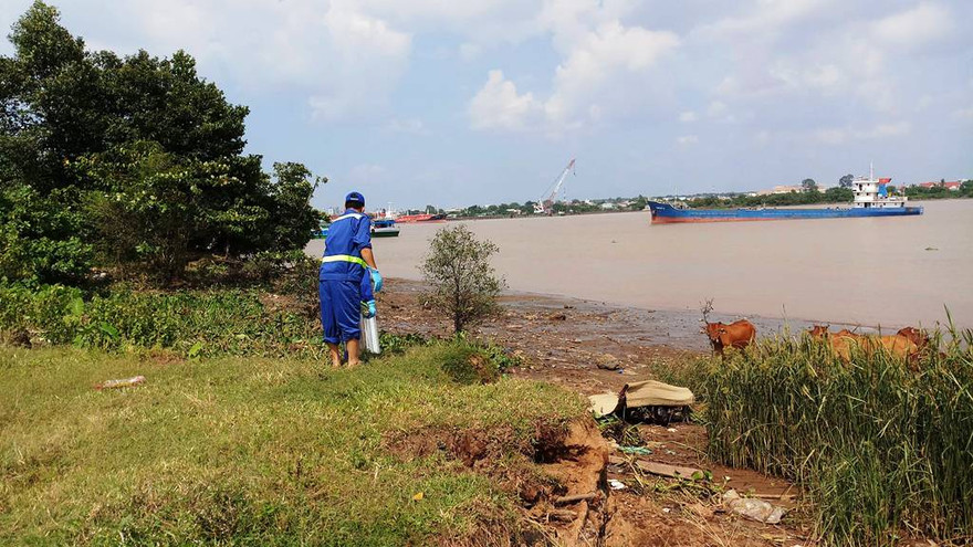 Khu vực phát hiện thi thể nạn nhân.