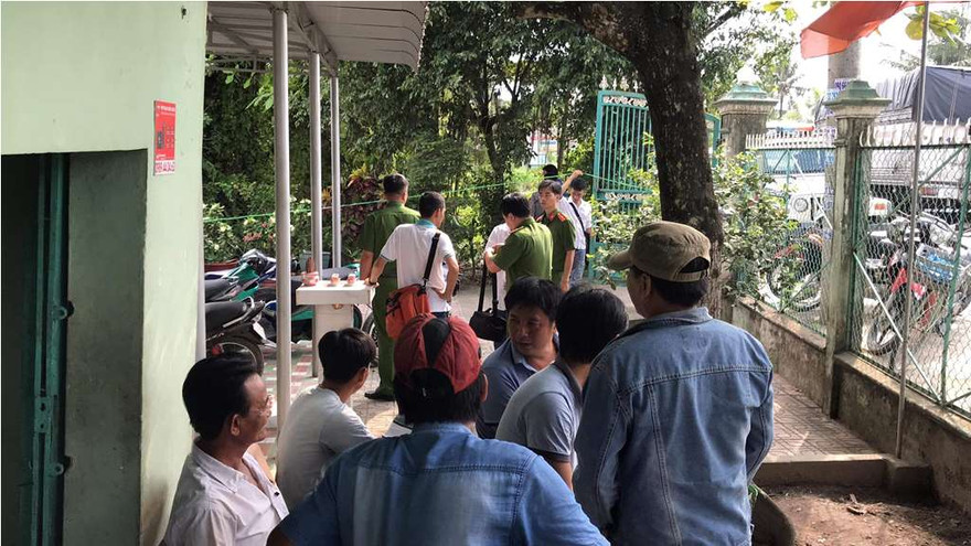 Hiện trường vụ việc.