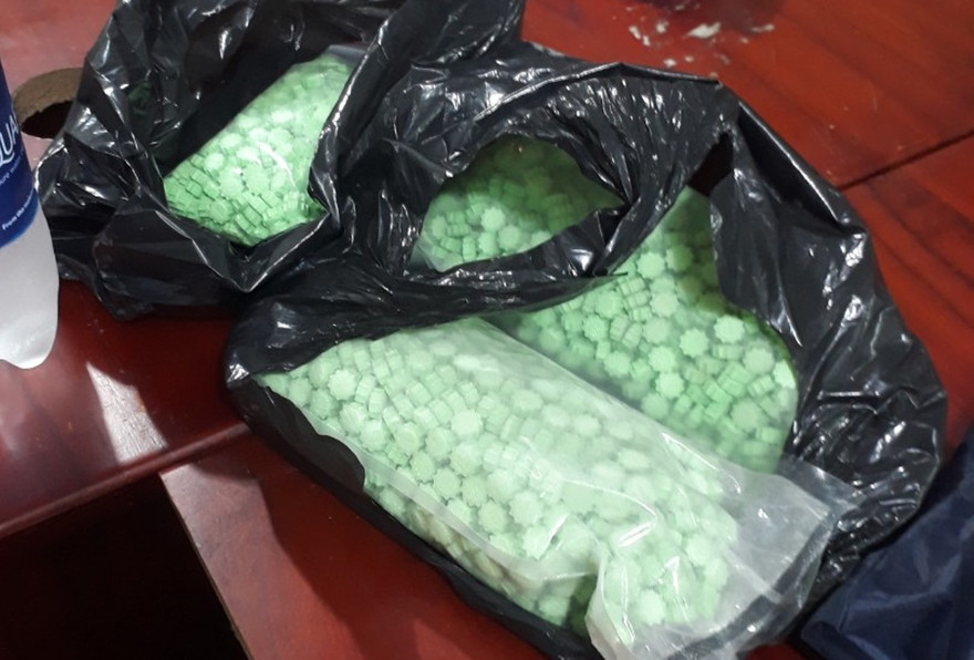 Lượng lớn thuốc lắc bị thu giữ.