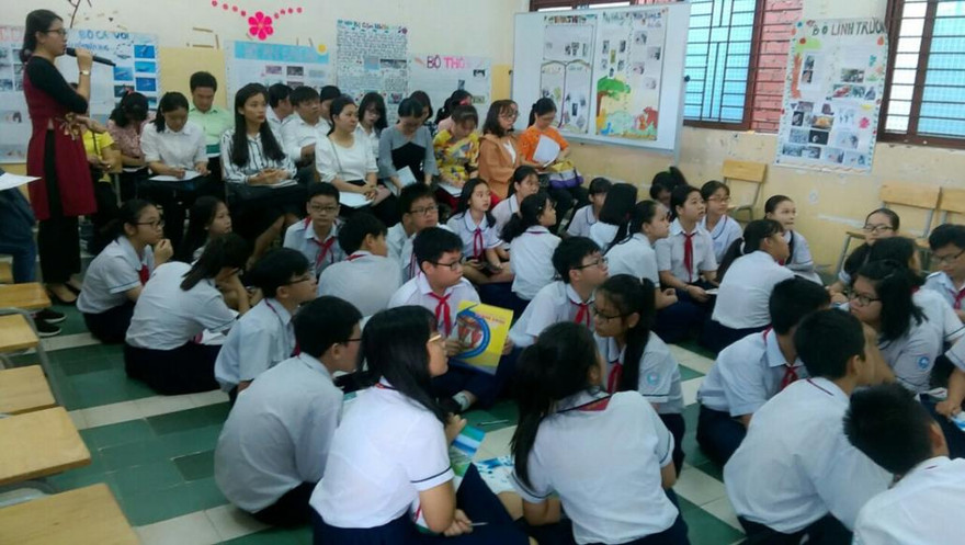 Nhiều trường học được xây mới góp phần giảm tải cho các trường học hiện hữu.