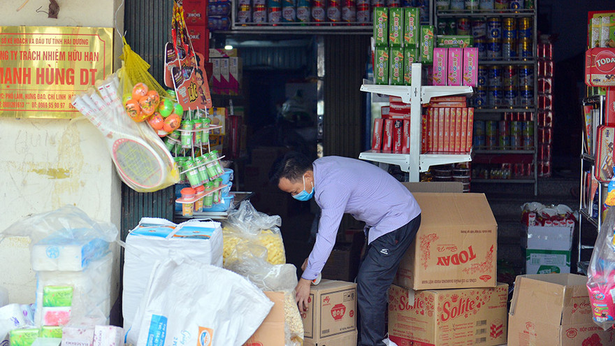 Một cửa hàng tạp hóa ở TP Chí Linh, Hải Dương.