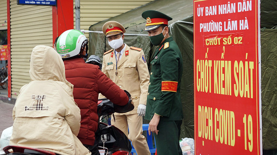 Hải Phòng tăng cường các chốt kiểm soát phòng chống COVID-19.