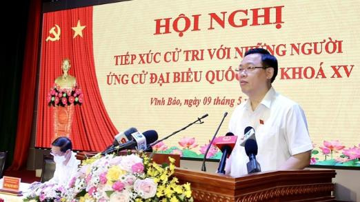 Chủ tịch Quốc hội Vương Đình Huệ. Ảnh: Duy Thính