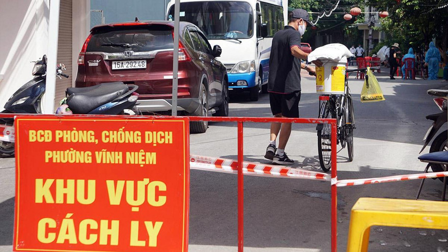 Một điểm cách ly tại TP Hải Phòng. Ảnh tư liệu