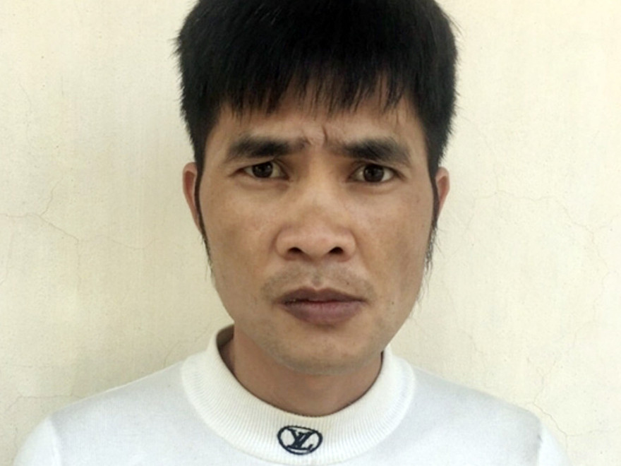 Đối tượng Vũ Văn Tập tại cơ quan công an.