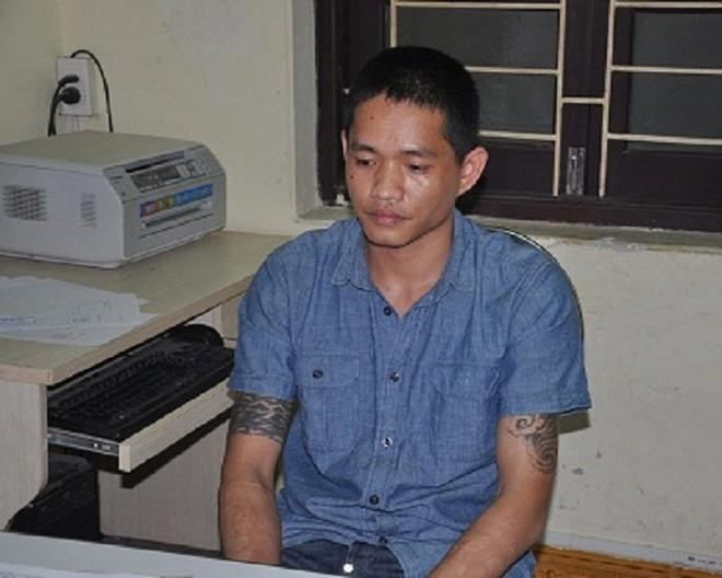 Hoàng Văn Trưởng tại cơ quan công an trong một vụ án trước đó.