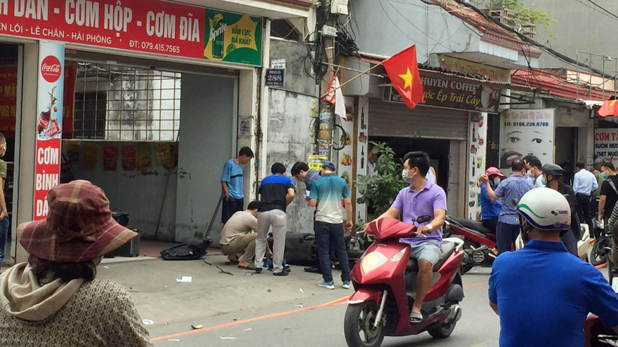 Hiện trường vụ tai nạn.