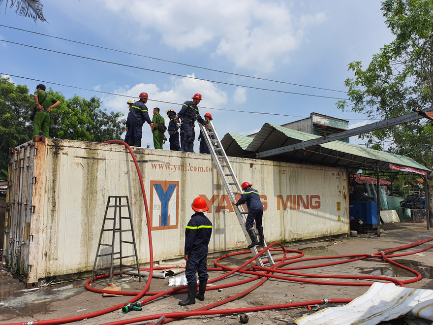 Hiện trường vụ cháy.