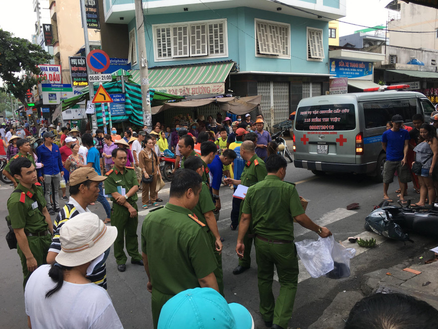 Hiện trường vụ việc.