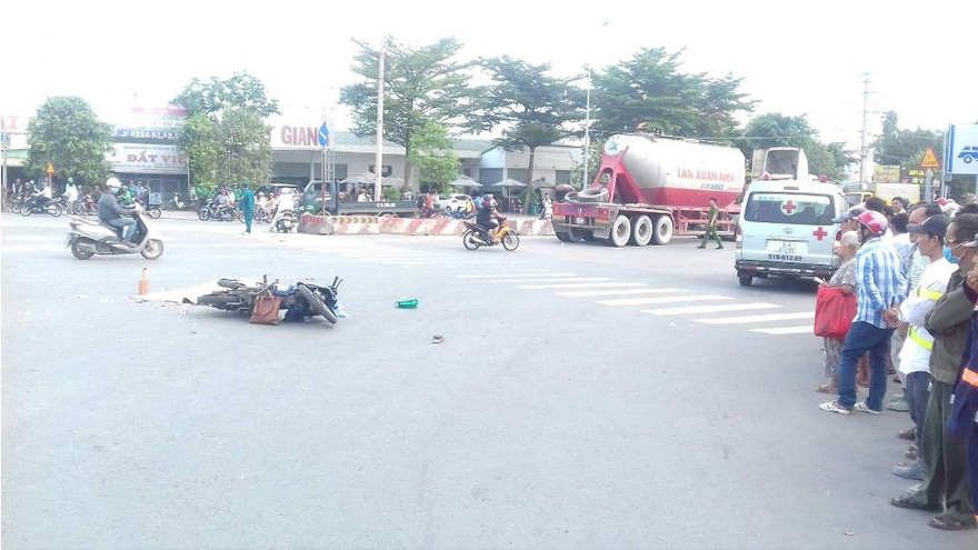 Hiện trường tai nạn.