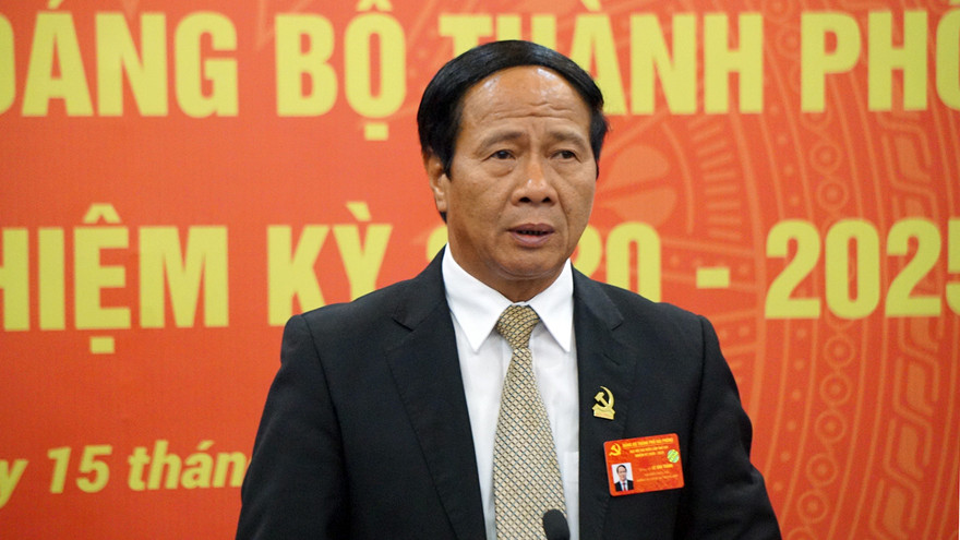 Bí thư Thành ủy Hải Phòng - Lê Văn Thành.