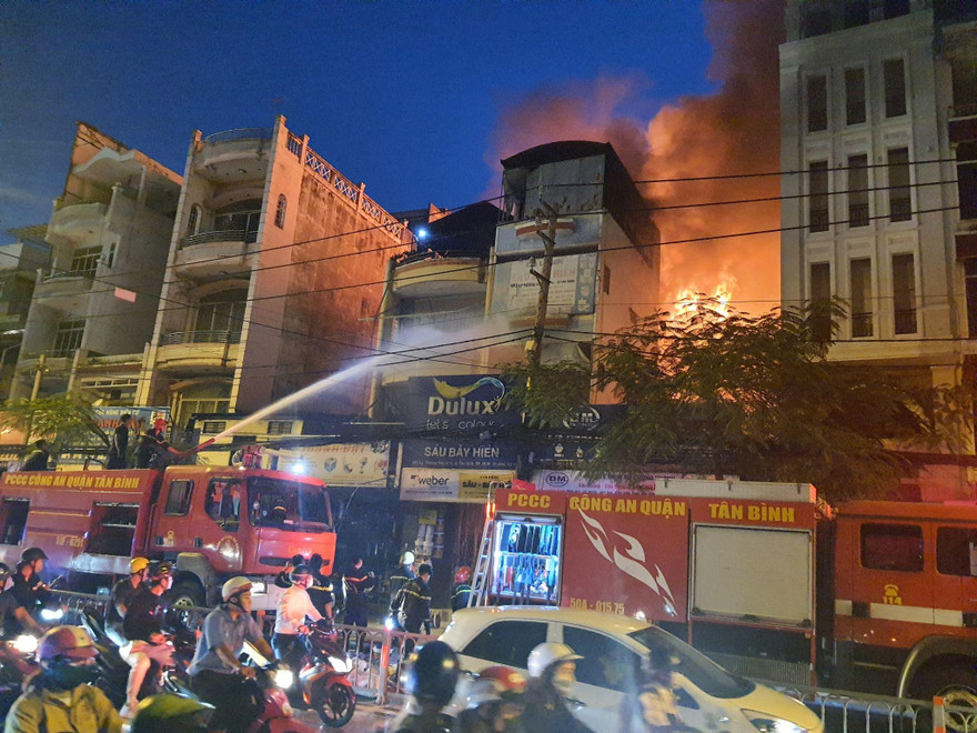 Hiện trường vụ cháy.