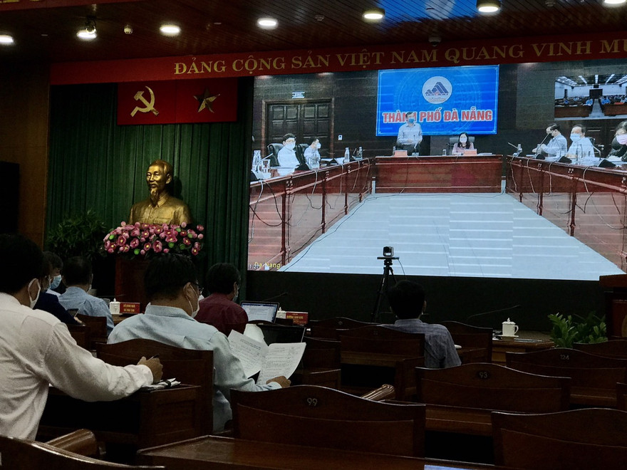 Các đại biểu tại Hội nghị trực tuyến thi THPT QG 2020