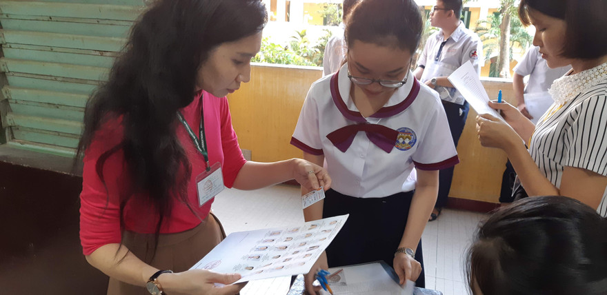 Thí sinh tham dự kỳ thi THPT QG 2019