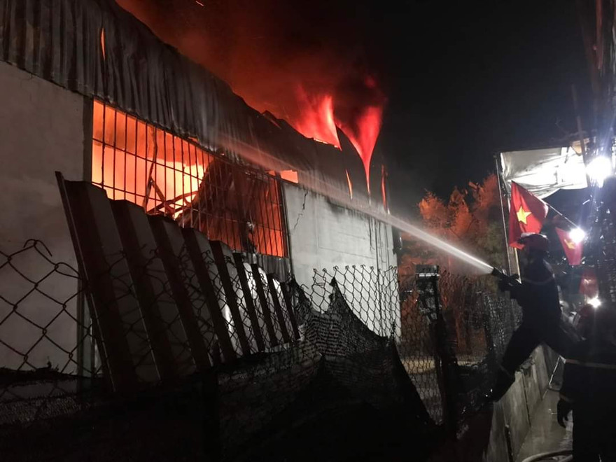 Hiện trường vụ cháy.