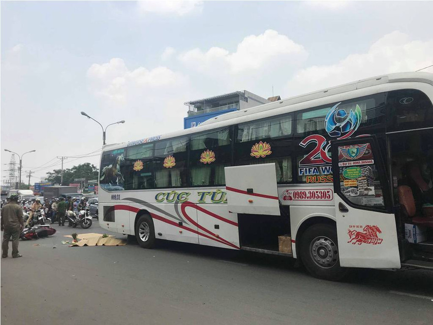 Hiện trường tai nạn.