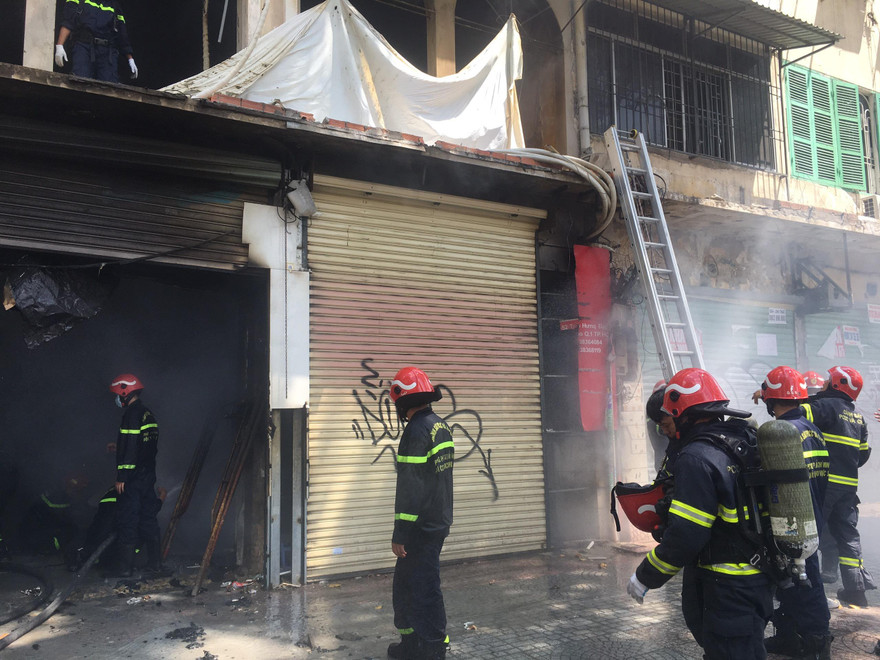 Hiện trường vụ cháy.