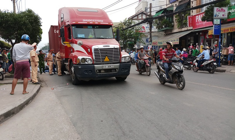 Hiện trường tai nạn.