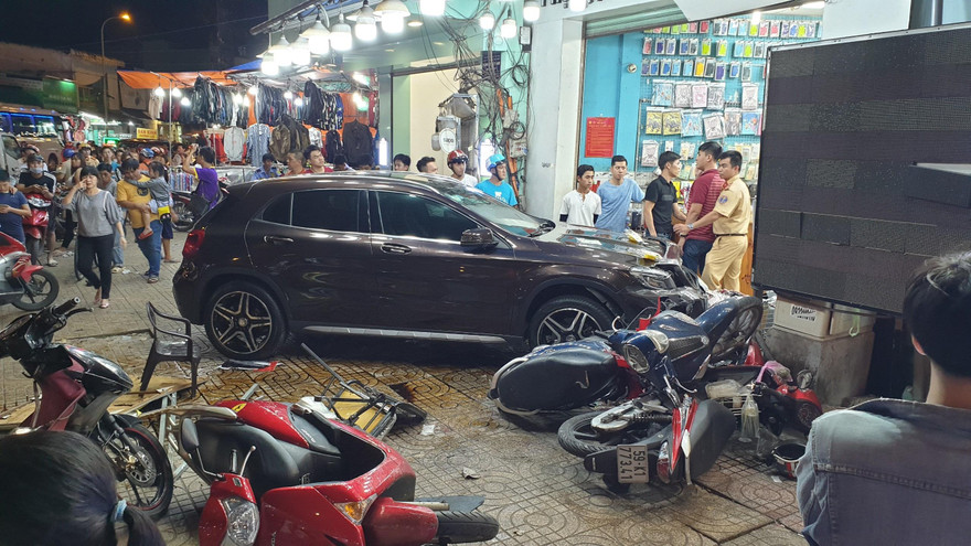 Hiện trường vụ tai nạn.