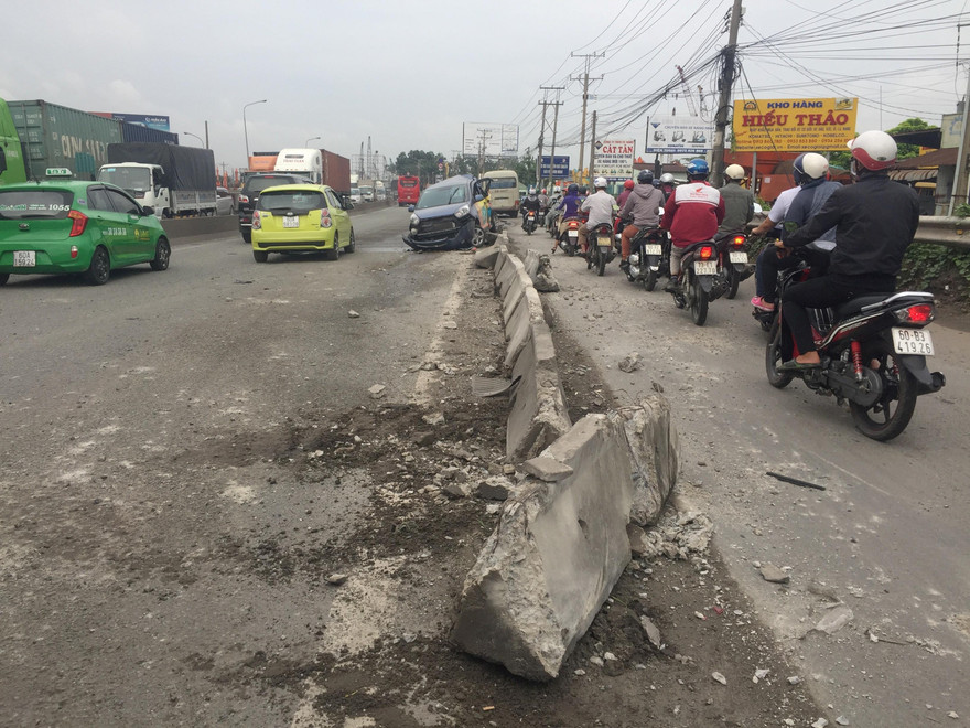 Hiện trường tai nạn.