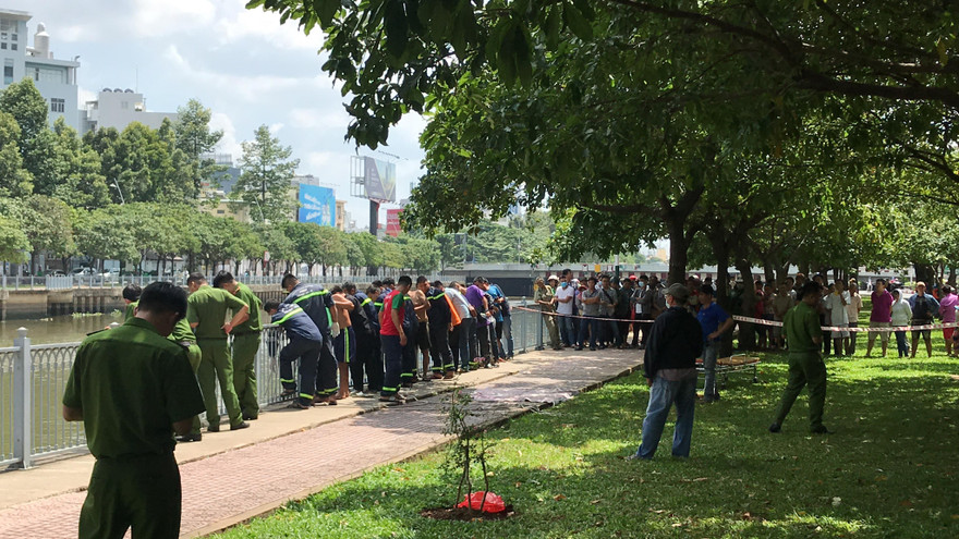 Khu vực phát hiện thi thể.